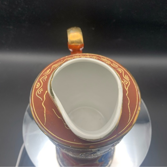 Vintage Hand Painted Made in Occupied Japan Tea Creamer Samurai Warrior Feudal - Picture 6 of 9